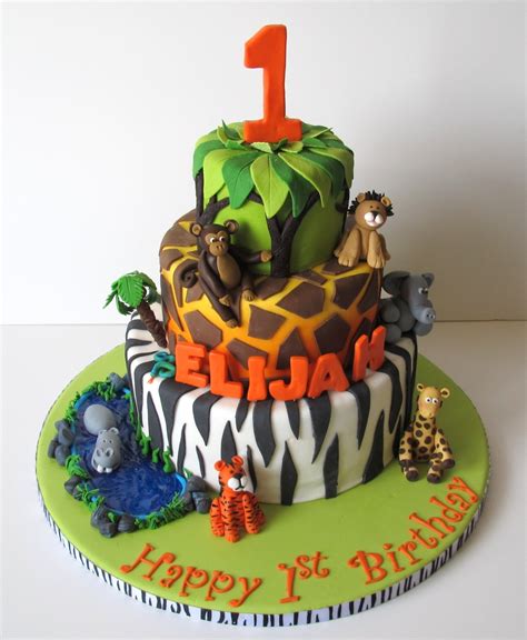Next year both my boys shall have their cake if. Jungle 1St Birthday Cake - CakeCentral.com