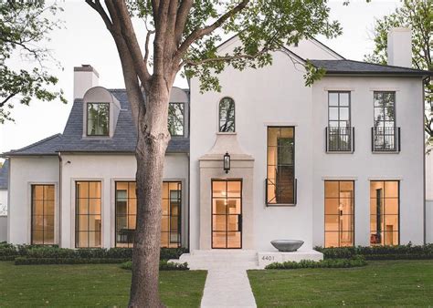 Modern French Home Exterior Transitional Home Exterior