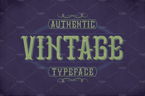 Vintage Classic Look Label Typeface Display Fonts ~ Creative Market