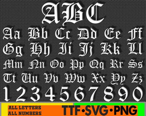 English Font Old English Font Svg Old English Script Svg Font Svg Files