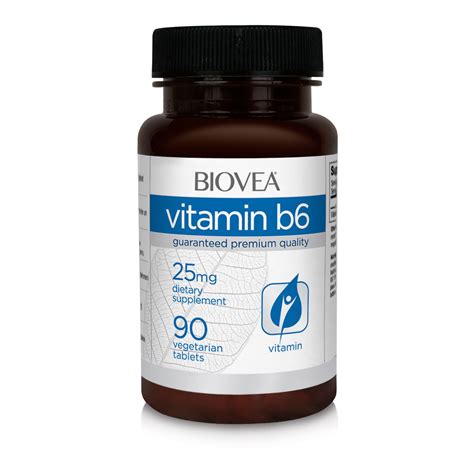 Vitamin b6 is recommended to those that suffer from cardiovascular disease, morning sickness, insomnia, anxiety and small depressions, and cooking causes a loss in vitamin b6 in most food stuffs. Vitamin B6 25mg 90 Tablets | BIOVEA Dietary Supplements