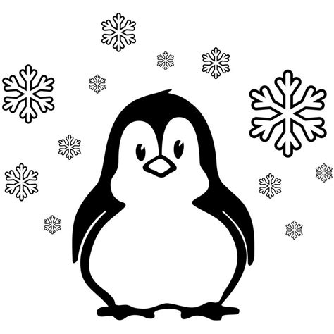 Cute Penguin Christmas Svg Cut File For Winter Apparel