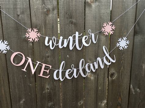 Winter Onederland Decorations Winter Onederland Party Banner Etsy