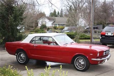 1965 Ford Mustang Convertible Cherry Red Mustang Convertible Ford