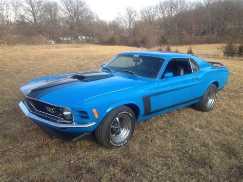 Original Looking 1970 Ford Boss Mustang Blue