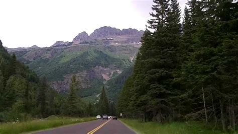 Driving To Logan Pass On Glacier National Parks Going To