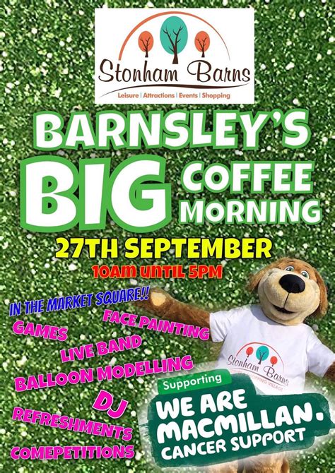 Help Raise Much Needed Funds For Macmillan Coffee Morning