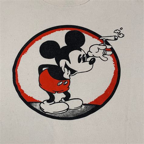 vintage mickey mouse spliff t shirt jointcustodydc