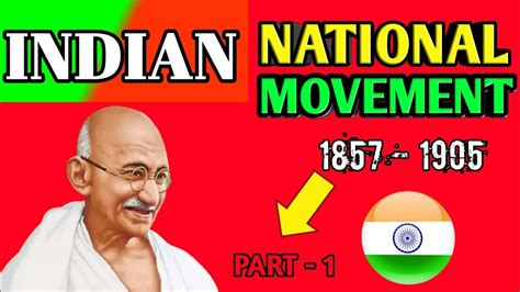 Indian National Movement 1857 1905 Rj Education Youtube