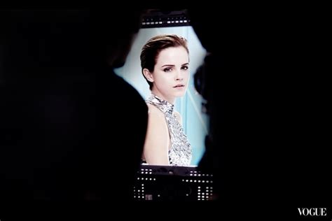 Behind The Scene Picture Of Emma Watson For The New Lanc Me Campaign Blanc Expert Emma Watson