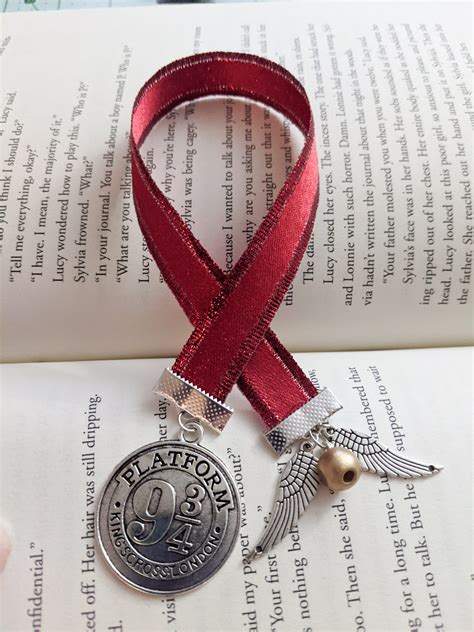 Gryffindor Red Platform 9 34 Ribbon Bookmark Harry Potter Series