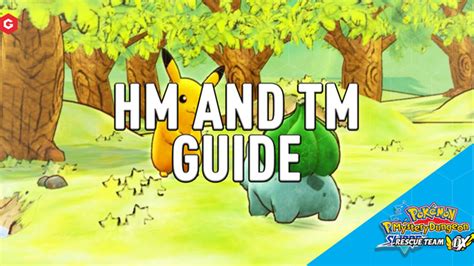 Pokemon Mystery Dungeon Dx All Tms And Hms