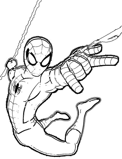 Printable Spiderman Coloring Pages Pdf Easy And Fun Coloringfolder
