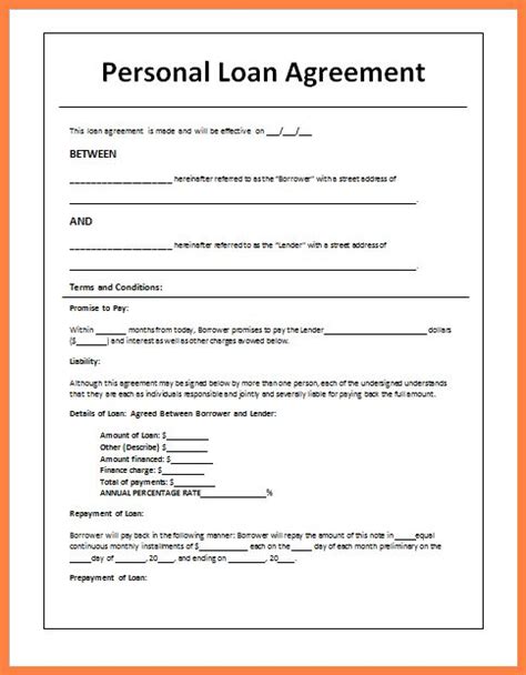 sample loan agreement letter  friends purchase