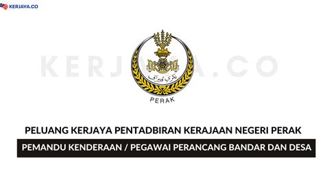 Beribu kerja kosong terbaru dikemaskini setiap hari. Jawatan Kosong Terkini Pentadbiran Kerajaan Negeri Perak ...