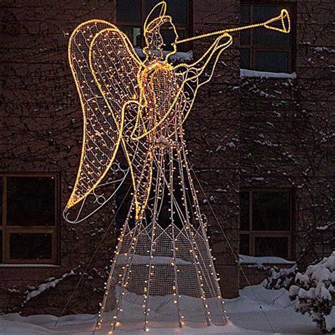 Lighted Angel Outdoor Christmas Decorations Evermore Lighting