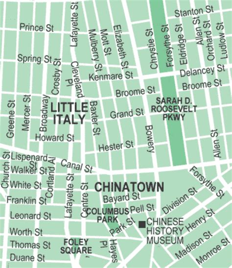 Get Around Nycs Chinatown And Little Italy With This Map Little