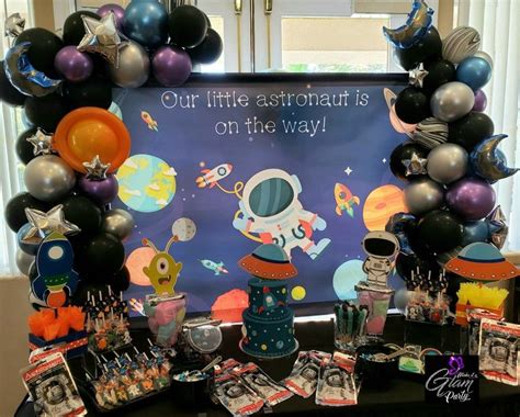 Astronaut Theme Dessertcandy Buffet Candy Station Space Candy