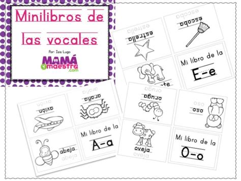 Mini Libros Para Aprender Las Vocales Descarga E Imprime Gratis