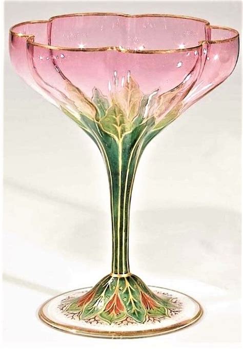 Lobmeyr Champagne Glass 1900 Glass Art Antique Glass Glass