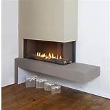 Corner Gas Log Fireplace