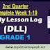 2nd Quarter Daily Lesson Log DLL Grade 1 Deped Tambayan