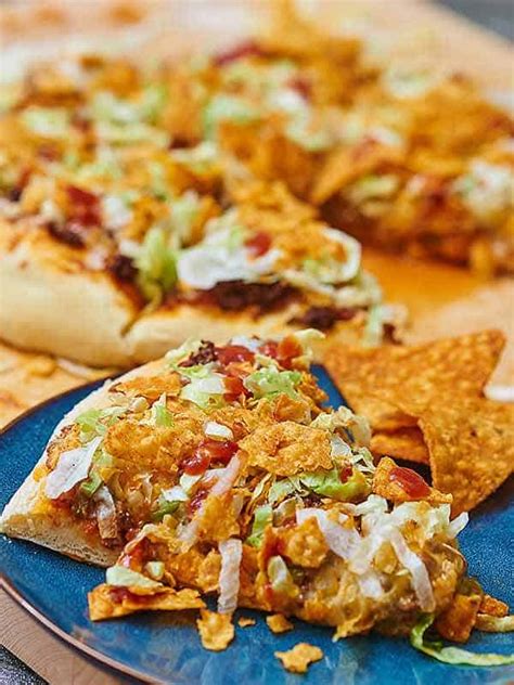 Easy Taco Pizza Recipe Show Me The Yummy