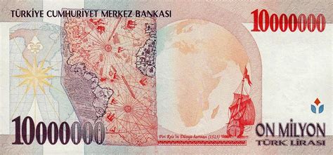 Million Turkish Lira Note World Banknotes Coins Pictures Old