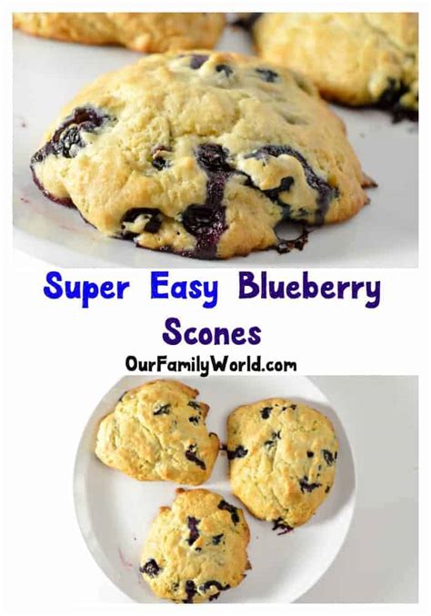 Discover the best blueberry desserts recipes, bursting with delicious blueberries! Low Calorie Dessert - Blueberry Scone - Our Family World