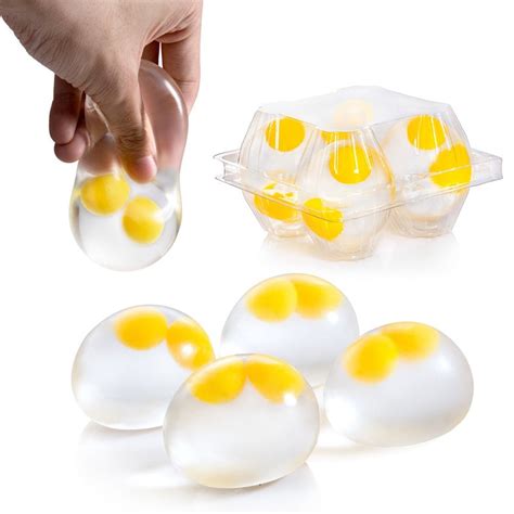 squishy egg yolk anti stress reliever fun t yellow lazy egg joke toy ball egg squeeze