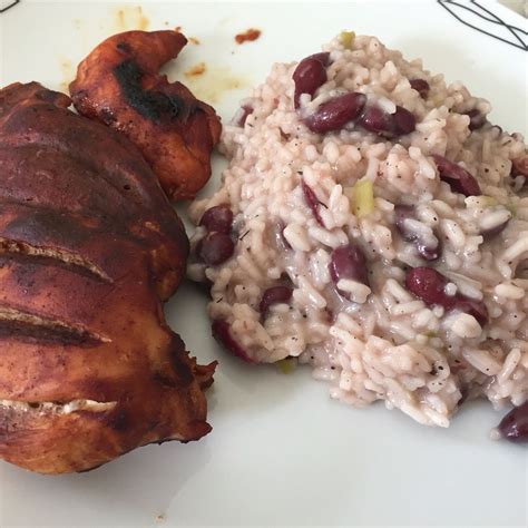 Jerk Chicken With Rice And Peas July 2016 Rice And Peas Jerk Chicken Chicken Rice