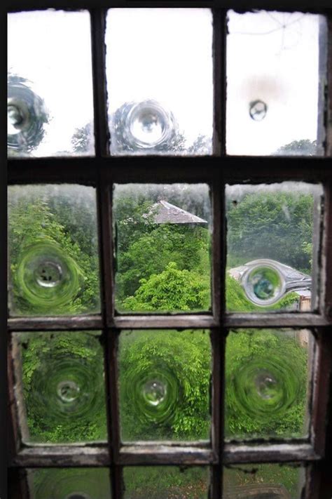 Old Bullseye Glass Window Panes Used To Be Called Poor Mans Glass Since The Smooth Glass Was