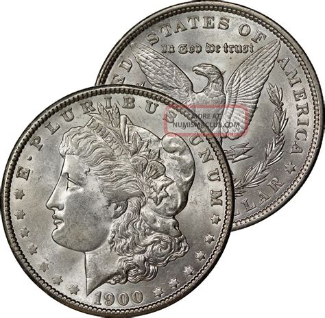 1900 Morgan Dollar Silver Coin State Brilliant Uncirculated