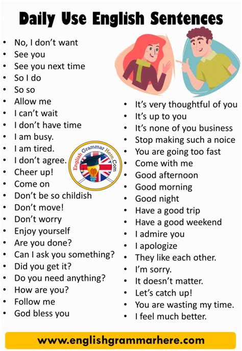 Daily Use English Sentences Example Sentences There Are Some