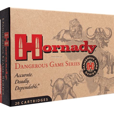 Hornady 8231 Superformance Dangerous Game Rifle Ammo 375 Ruger Sp Rp