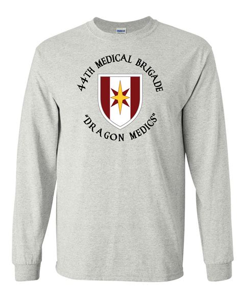 44th Medical Brigade Long Sleeve Cotton T Shirt