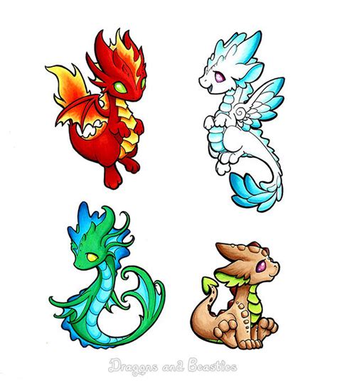 Elemental Dragons By Dragonsandbeasties On Deviantart