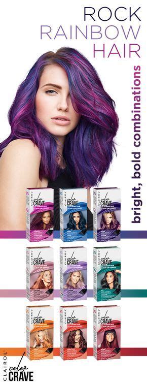 Mix And Match Bright Bold Colors To Create One Of A Kind Rainbow Hair Clairol Color Crave Semi