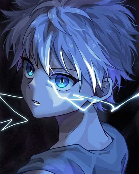 Pin By Sae On Anime Hunter Anime Blue Anime Aesthetic Killua Fanart