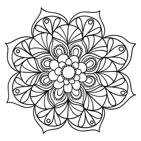 Desenhos Para Colorir Mandalas De Flores MODISEDU