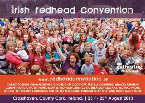Irish Redhead Convention 23 25 August 2013 Crosshaven Co Cork