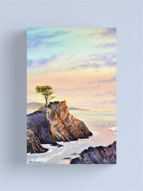 Lone Cypress Tree Pebble Beach California Canvas Print For Sale By