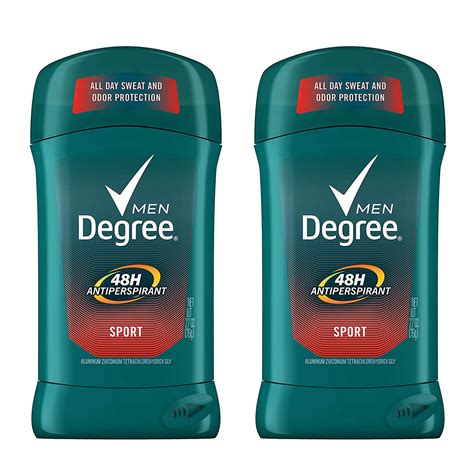 2 Pack Degree Anti Perspirant Deodorant For Men Invisible Stick Sport