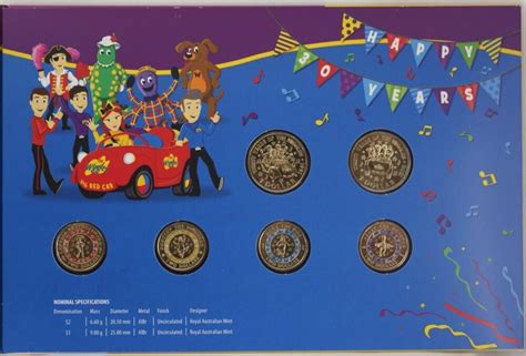 2021 Coin Collection 30 Years Of The Wiggles Sterling And Currency