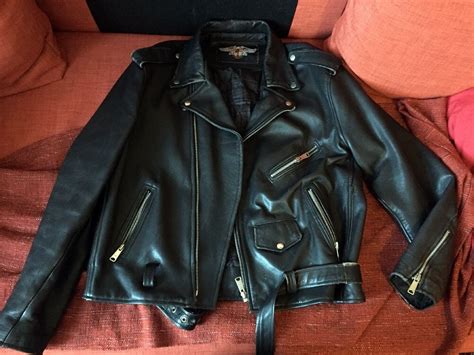 Mens Ash Gee Black Leather Jacket Real Leather Jacket Punk