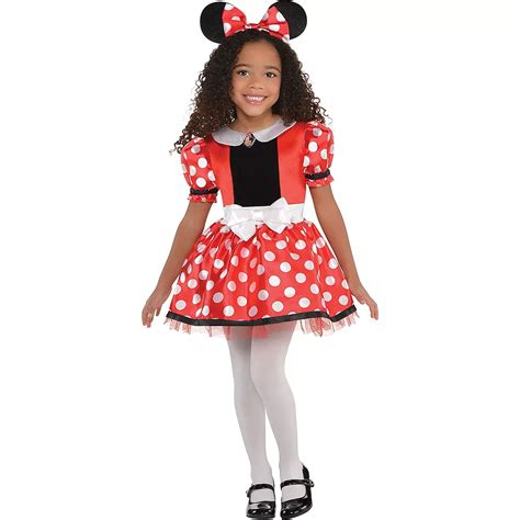 Girls Red Minnie Mouse Costume Party City
