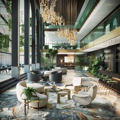 The Burj Hall Hotel Lobby Interior Design Lobby Interior Design