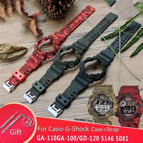 Casio watch straps price in malaysia january 2021. Camouflage Resin Strap Case Men For CASIO G SHOCK GA 100 ...
