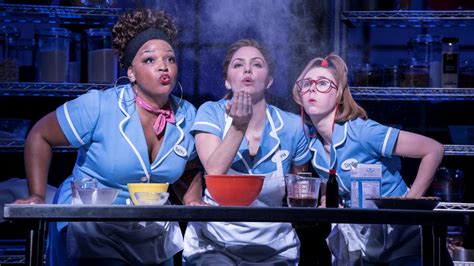Kitchen perimeter, kitchen island, desk area brand: Waitress at the Adelphi Theatre | Theatre review - The Upcoming