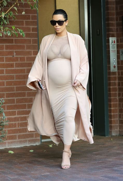 Pregnant Kim Kardashian Out In Beverly Hills Hawtcelebs